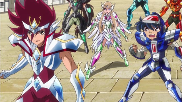 Saint Seiya Omega, Break the Iron Gate! Halberd of Pegasus and Shield of the Dragon!