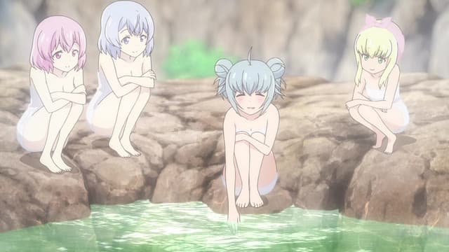 Frame Arms Girl, What Lies Behind That Emotion / A Public Bath! A Battle?